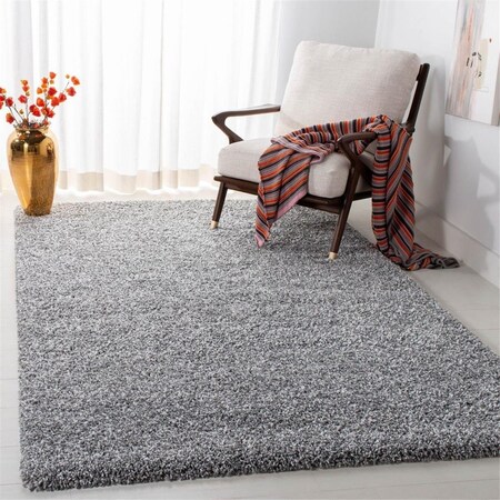 Safavieh 6 ft.-7 in. x 6 ft.-7 in. Evolution Shag 500 Power Loomed Square Rug, Grey EVO520F-7SQ